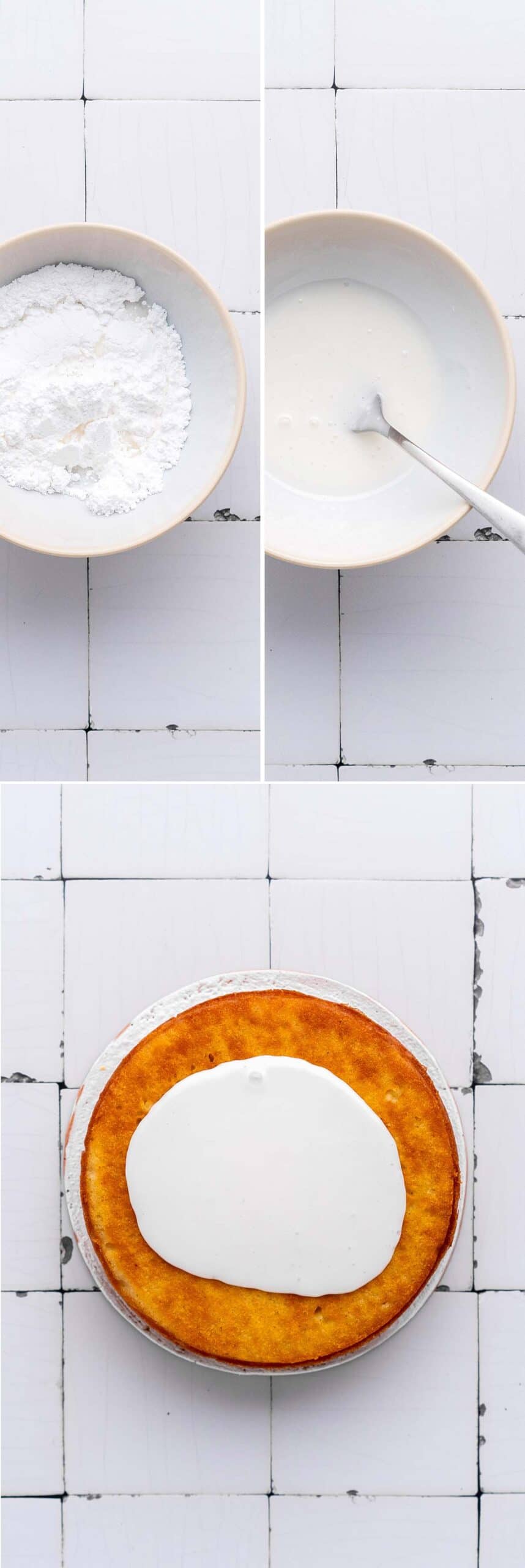 how to glaze persian love cake