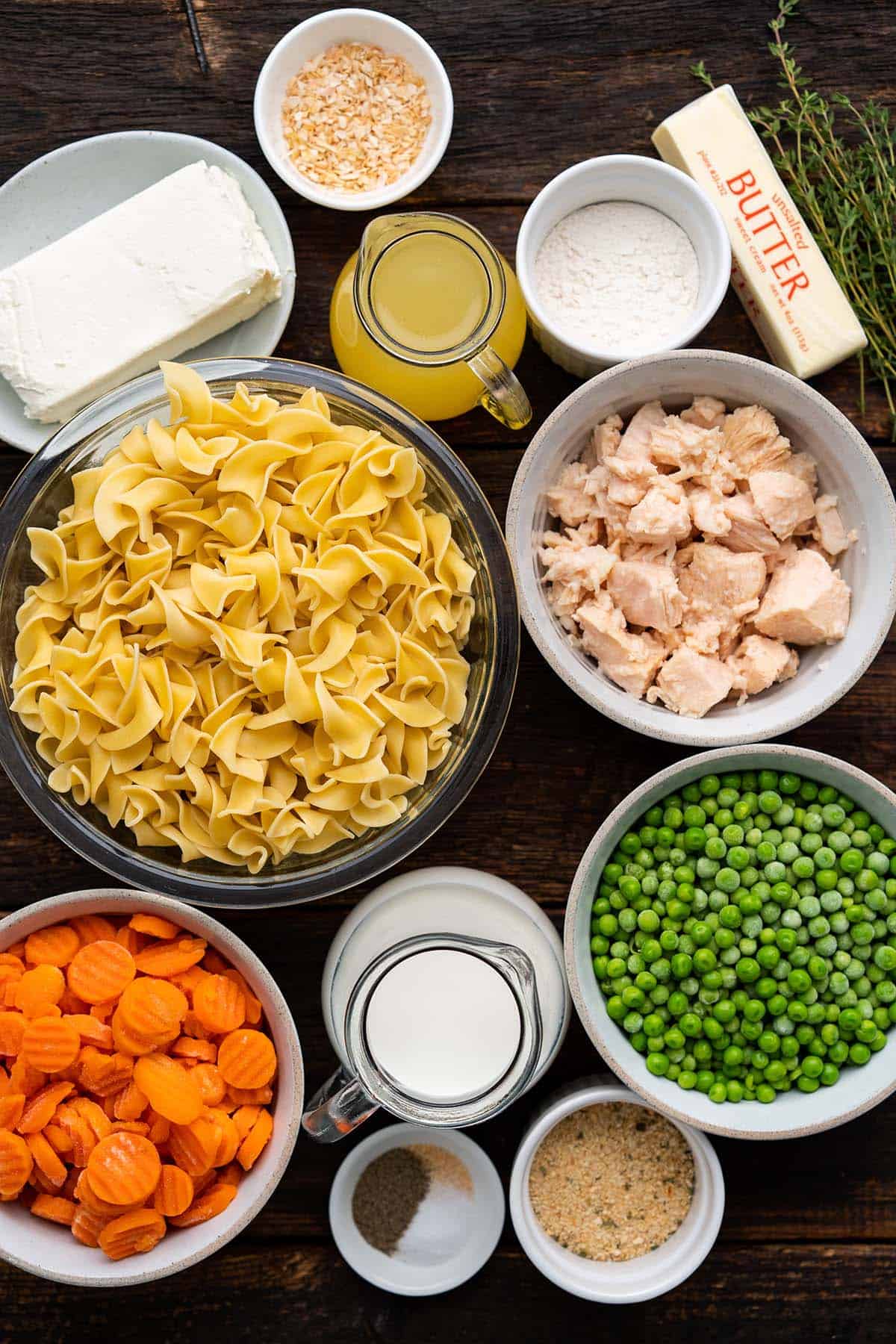ingredients in chicken noodle casserole recipe without soup