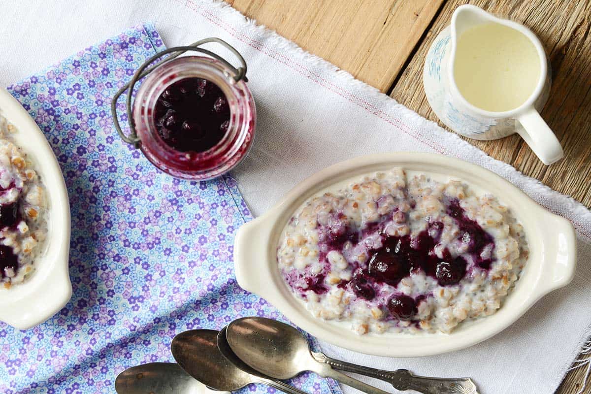 creamy wheat berry porridge recipe