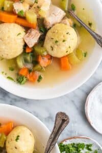homemade matzo ball soup featured image