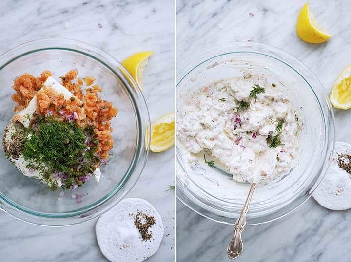 how to make easy smoked salmon dip with no food processor