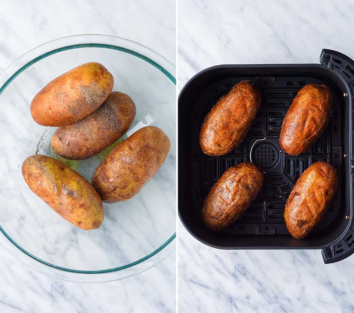 how to make baked potatoes in the air fryer
