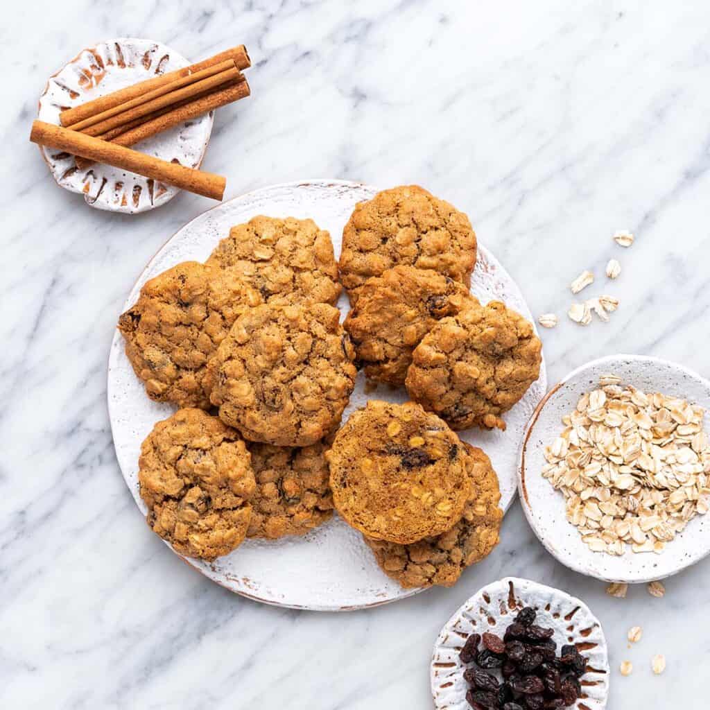 air fryer oatmeal cookies recipe featured image