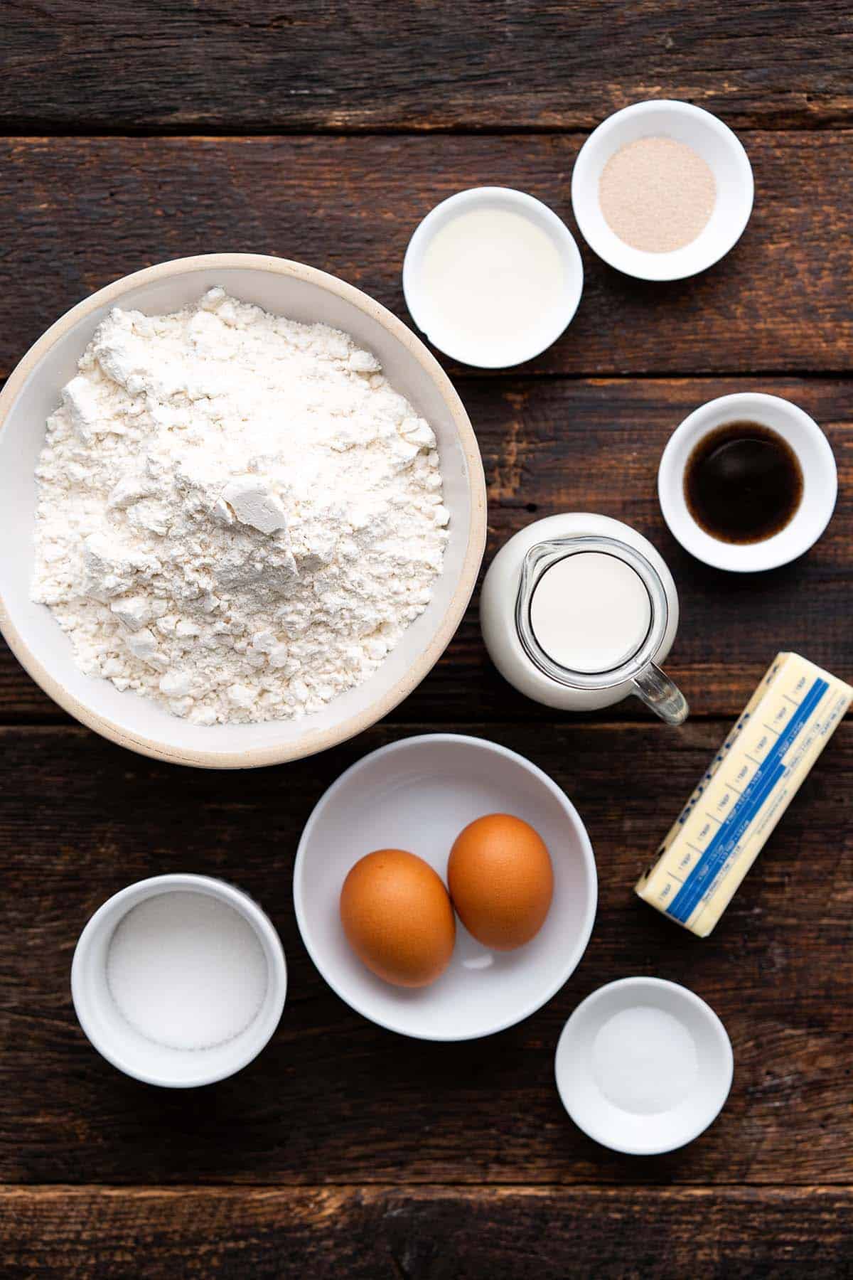 brioche ingredients for pain suisse