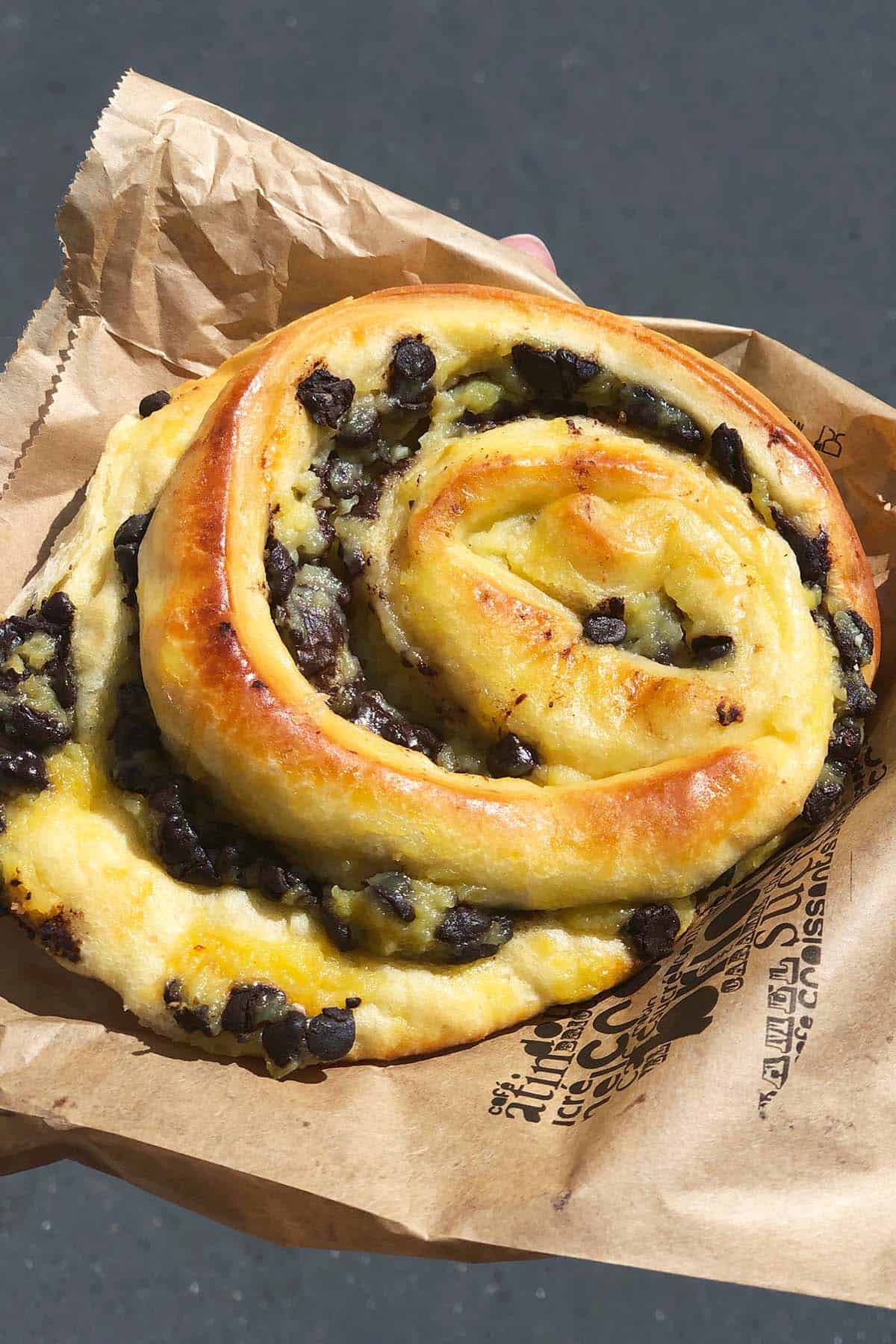 brioche suisse from bakery in paris