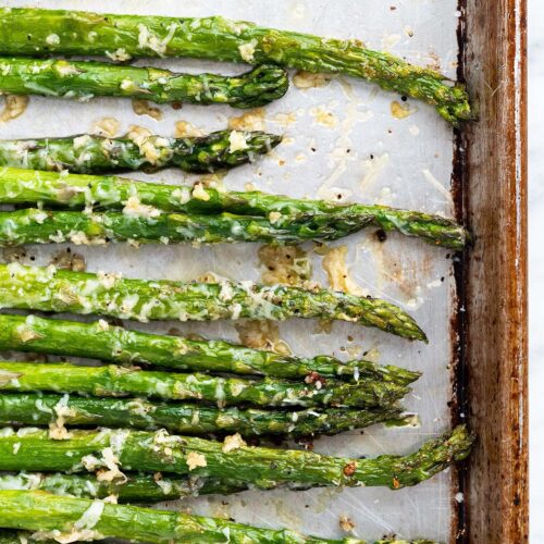 garlic parmesan asparagus recipe featured image