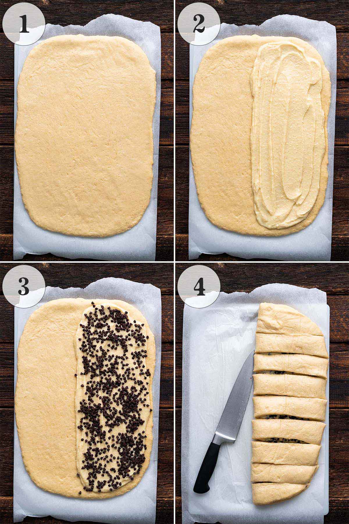 how to assemble pain suisse pastries