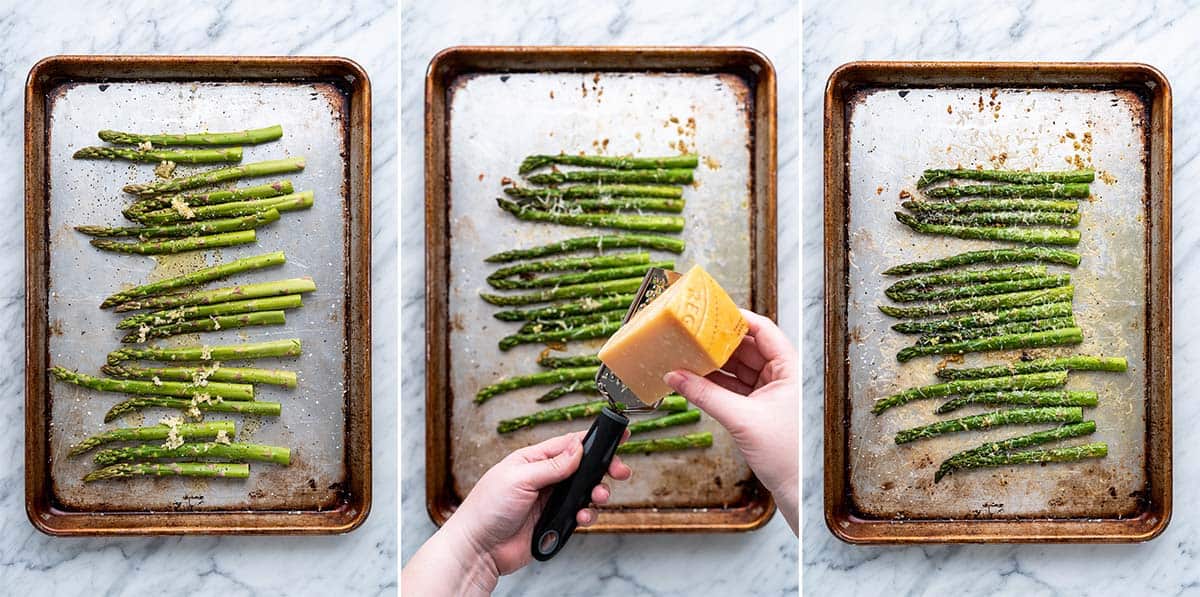 how to make oven roasted garlic parmesan asparagus
