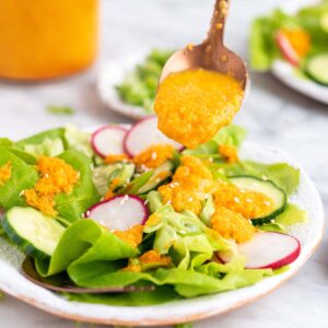 japanese carrot ginger dressing featured image