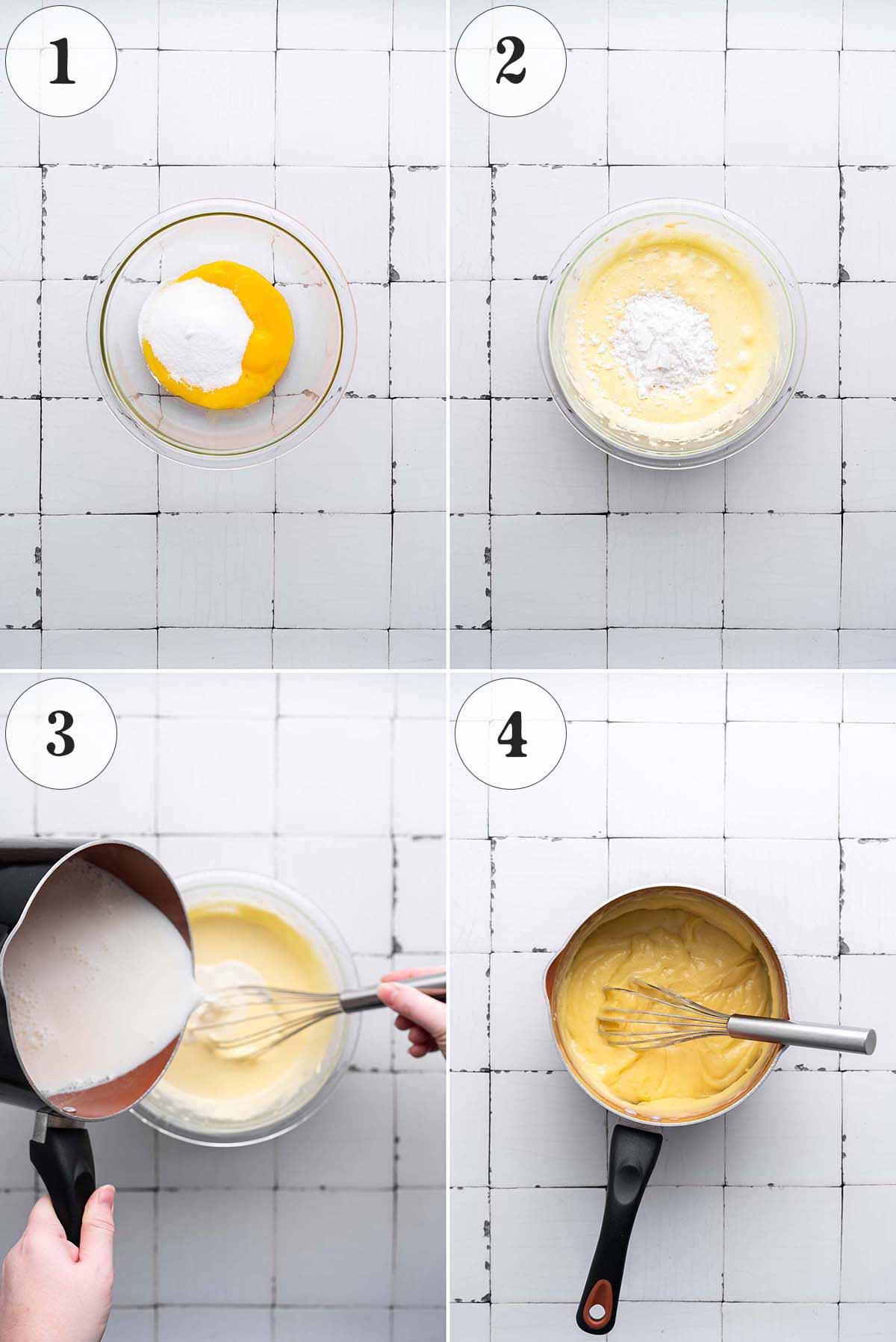 step by step how to make creme patisserie