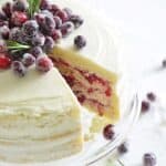 cranberry cake recipe featured image