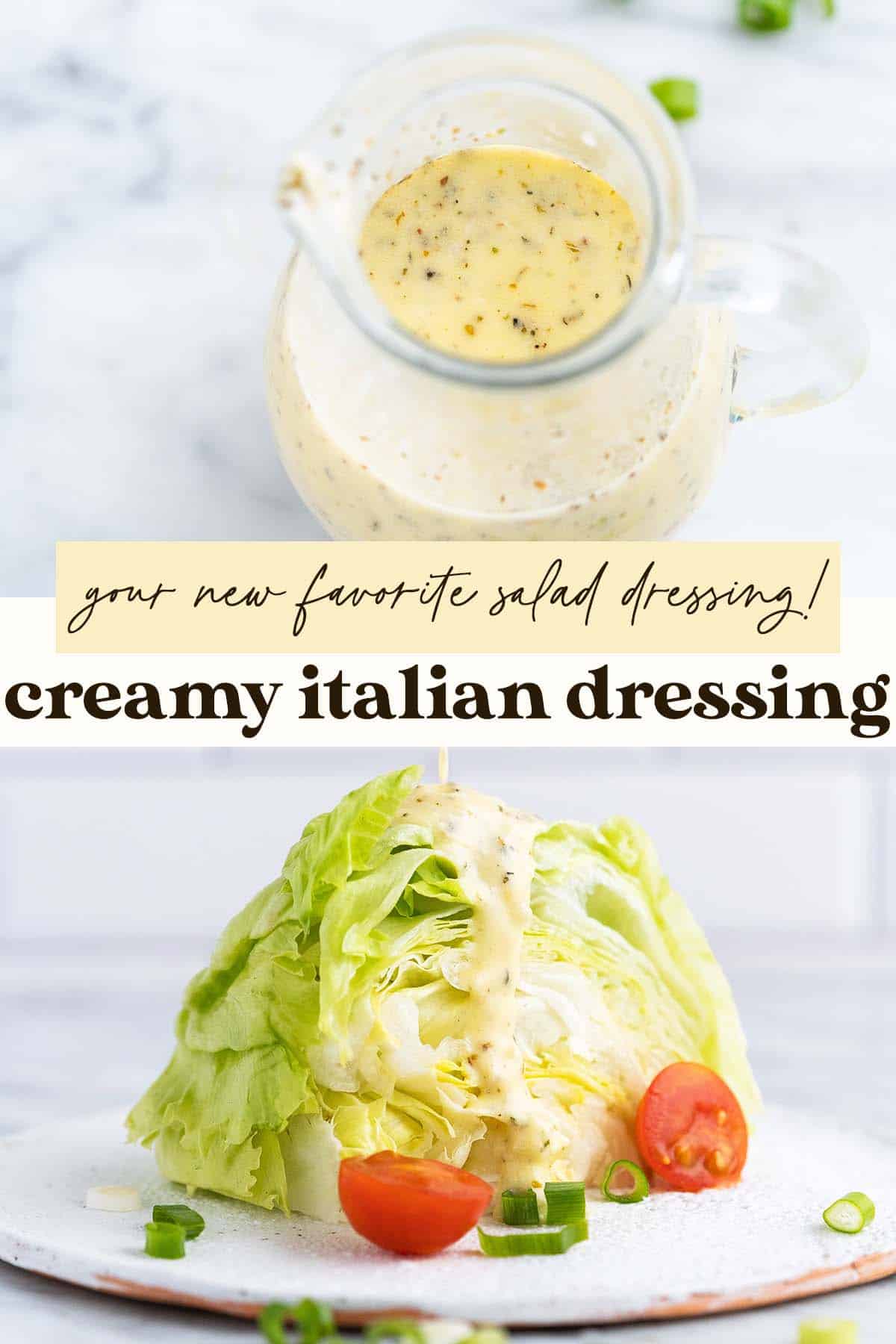 creamy italian dressing pin
