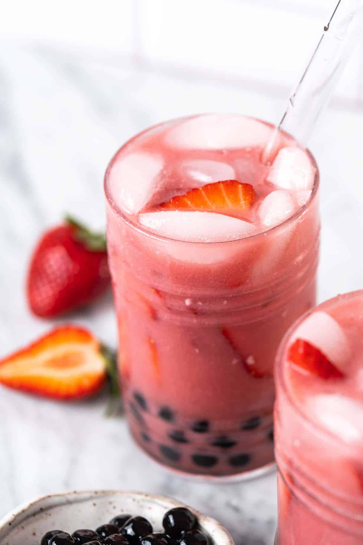 Strawberry Boba Tea - Whole Kitchen Sink