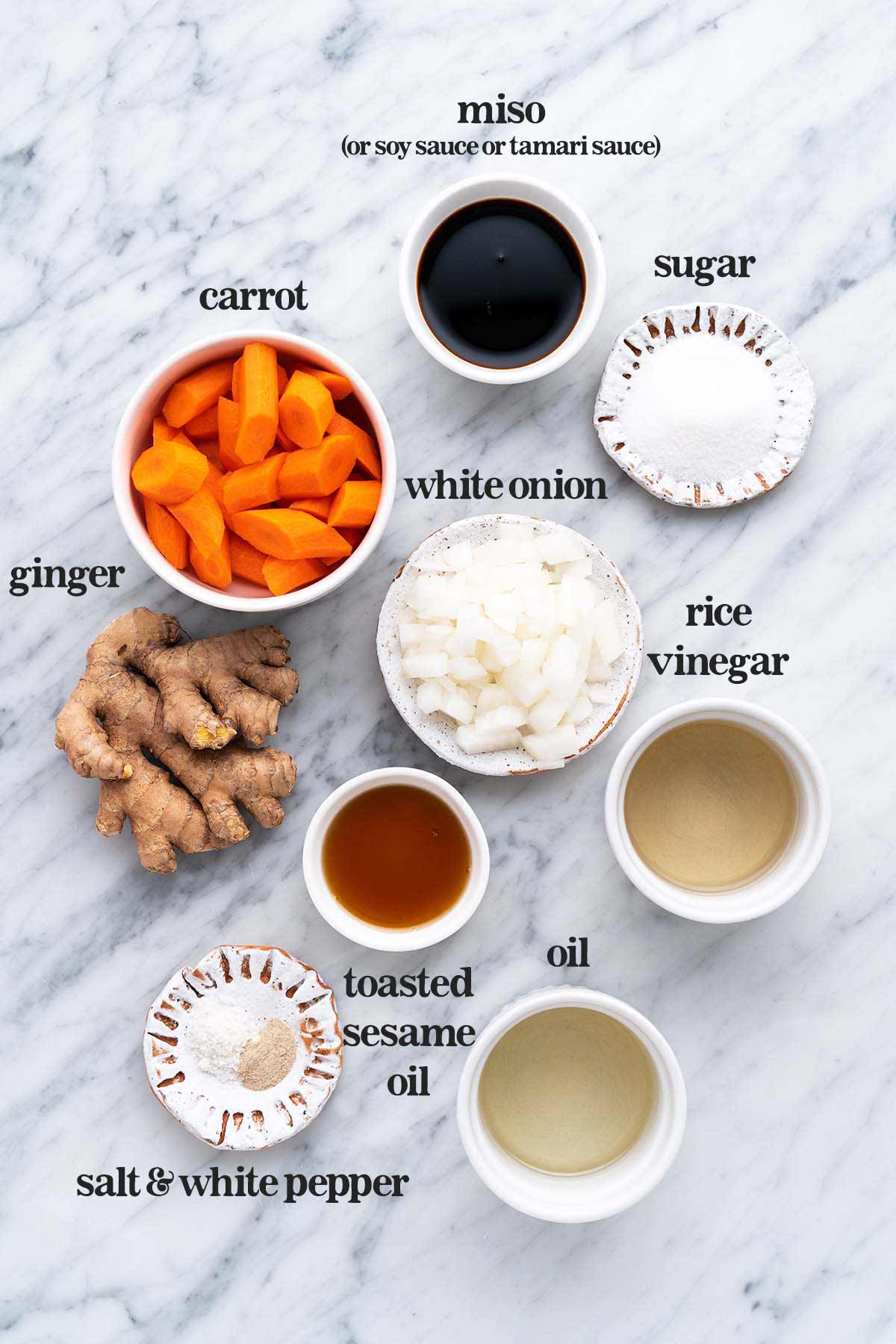 hibachi style carrot ginger salad dressing ingredients