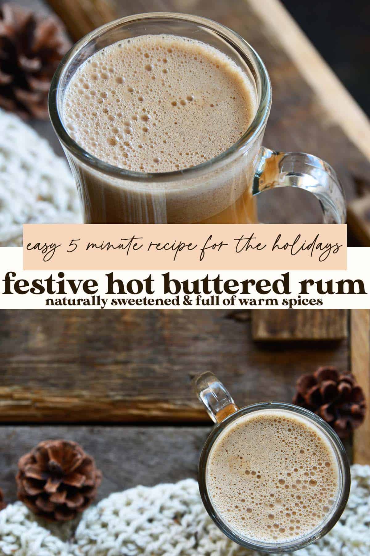 hot buttered rum recipe pin