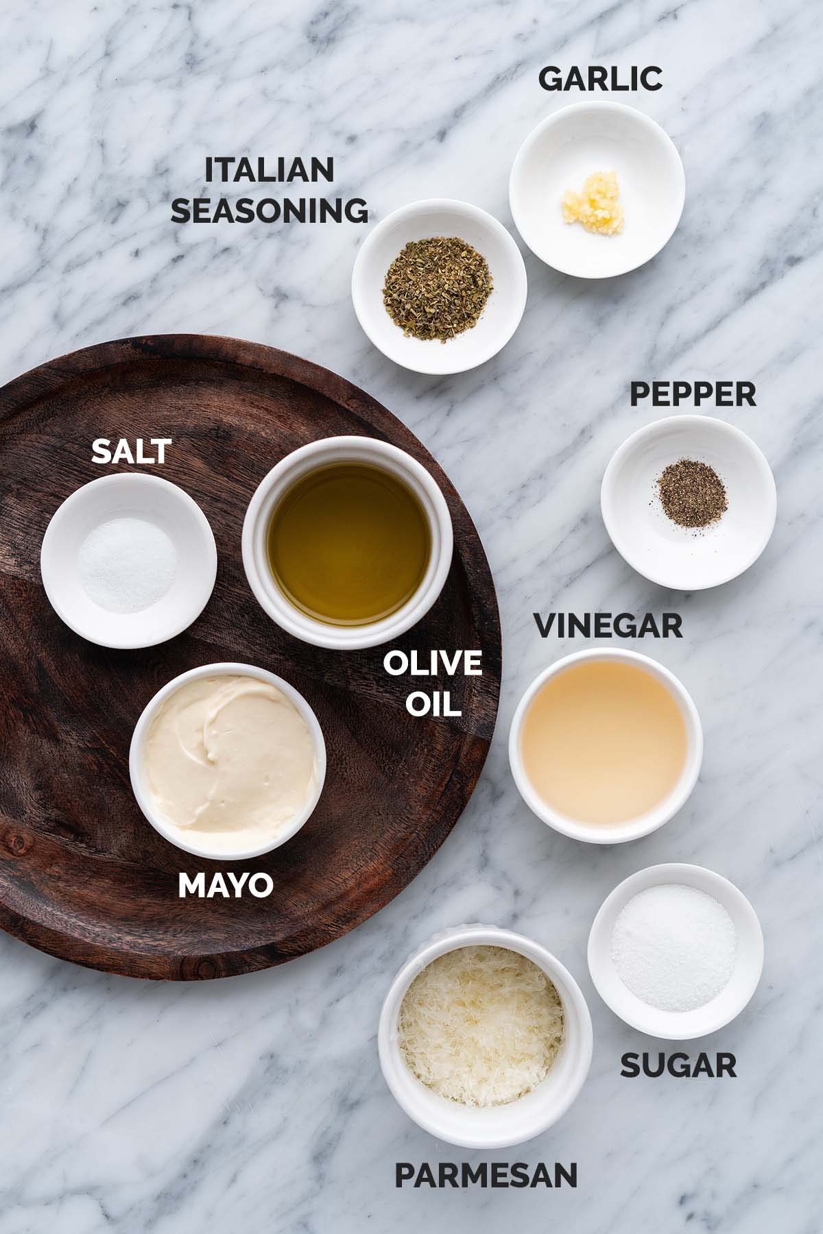 creamy Italian house dressing ingredients