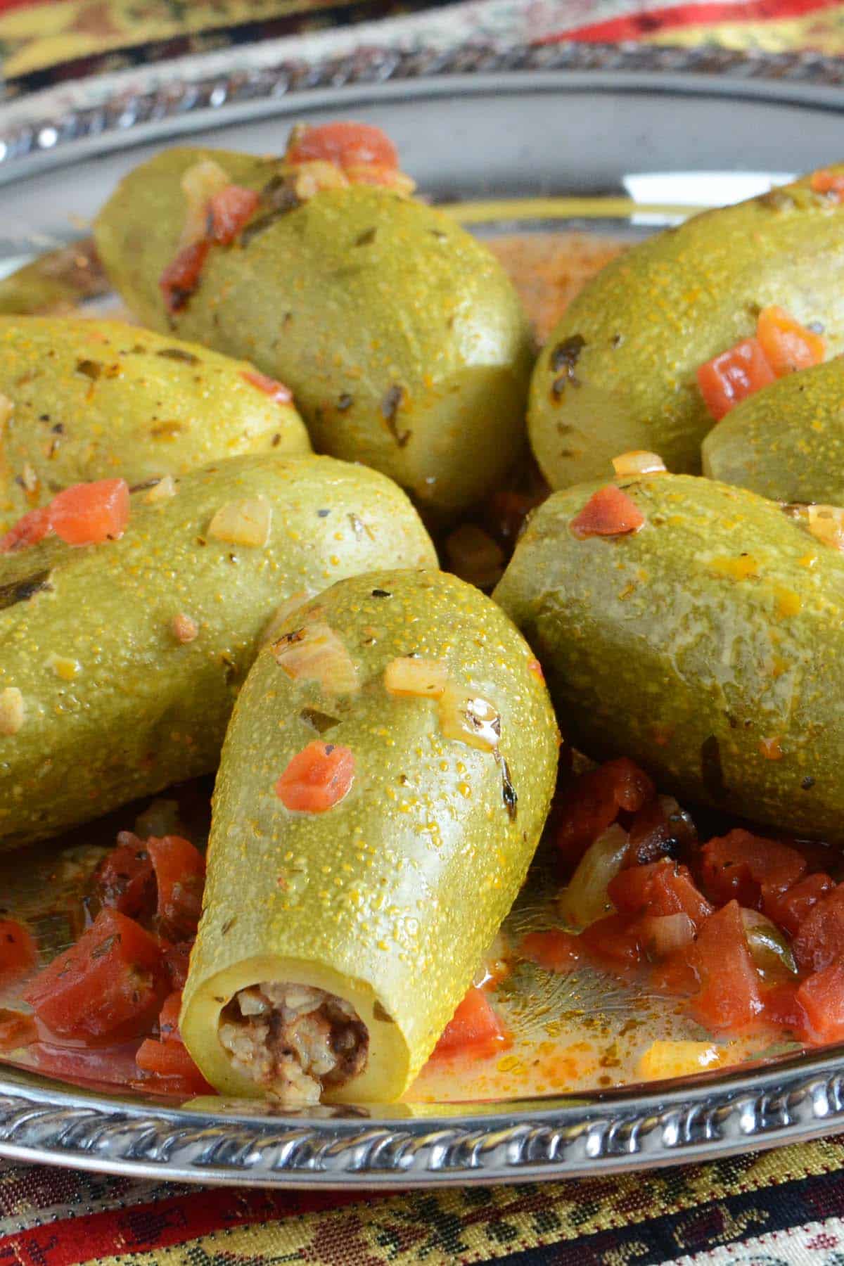 middle eastern stuffed zucchini