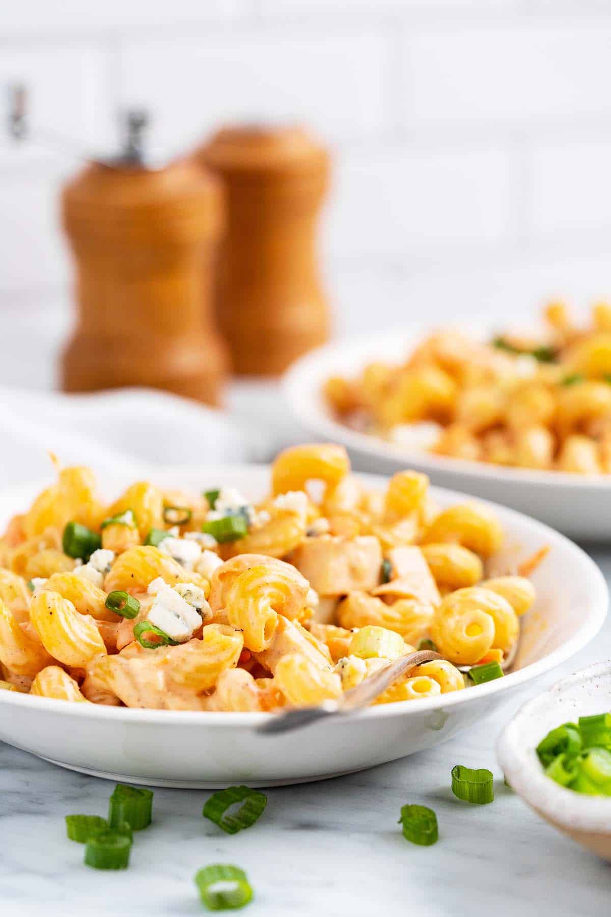 buffalo chicken pasta salad an edible mosaic