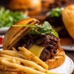 caramelized onion burger recipe featured image