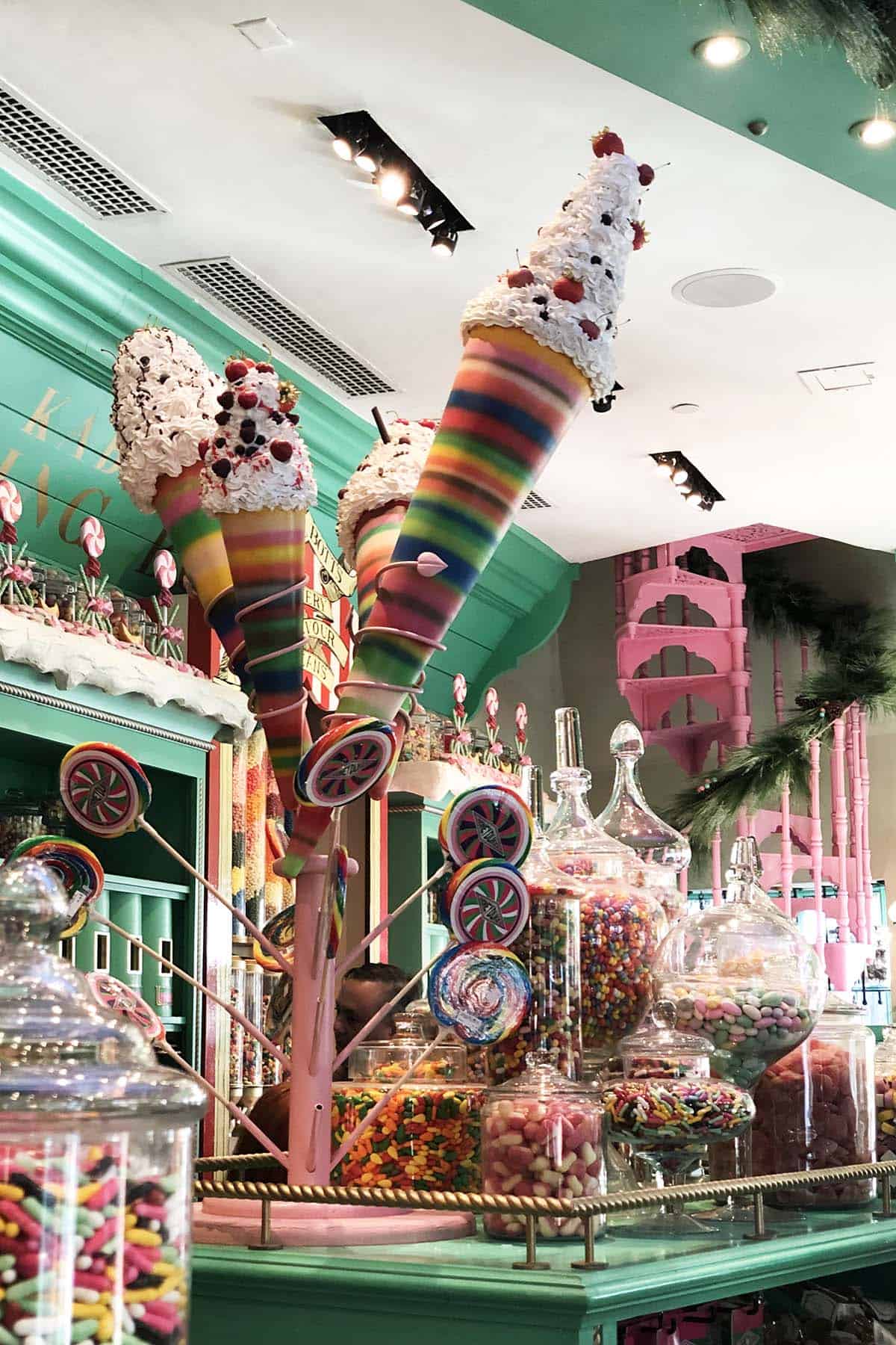 inside of honeydukes candy shop