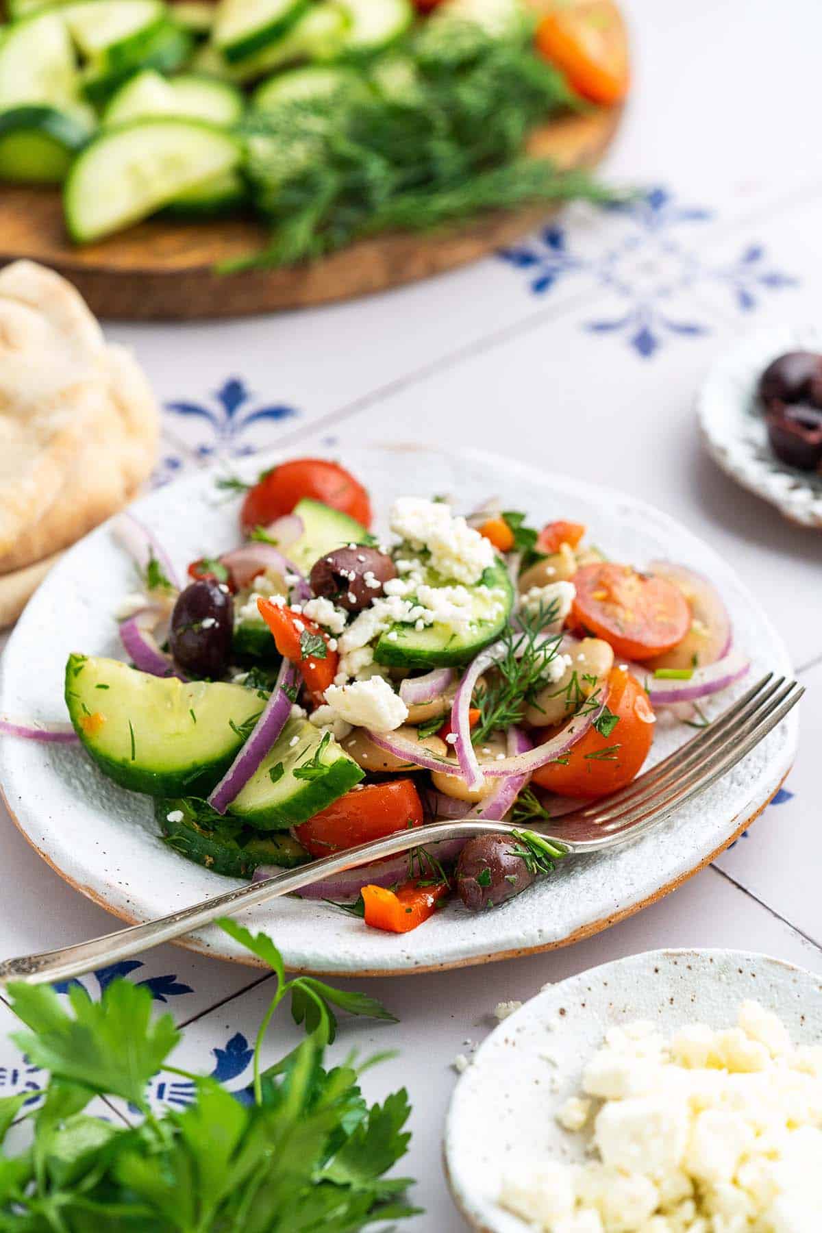 mediterranean bean salad an edible mosaic