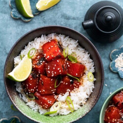 vegan poke bowl