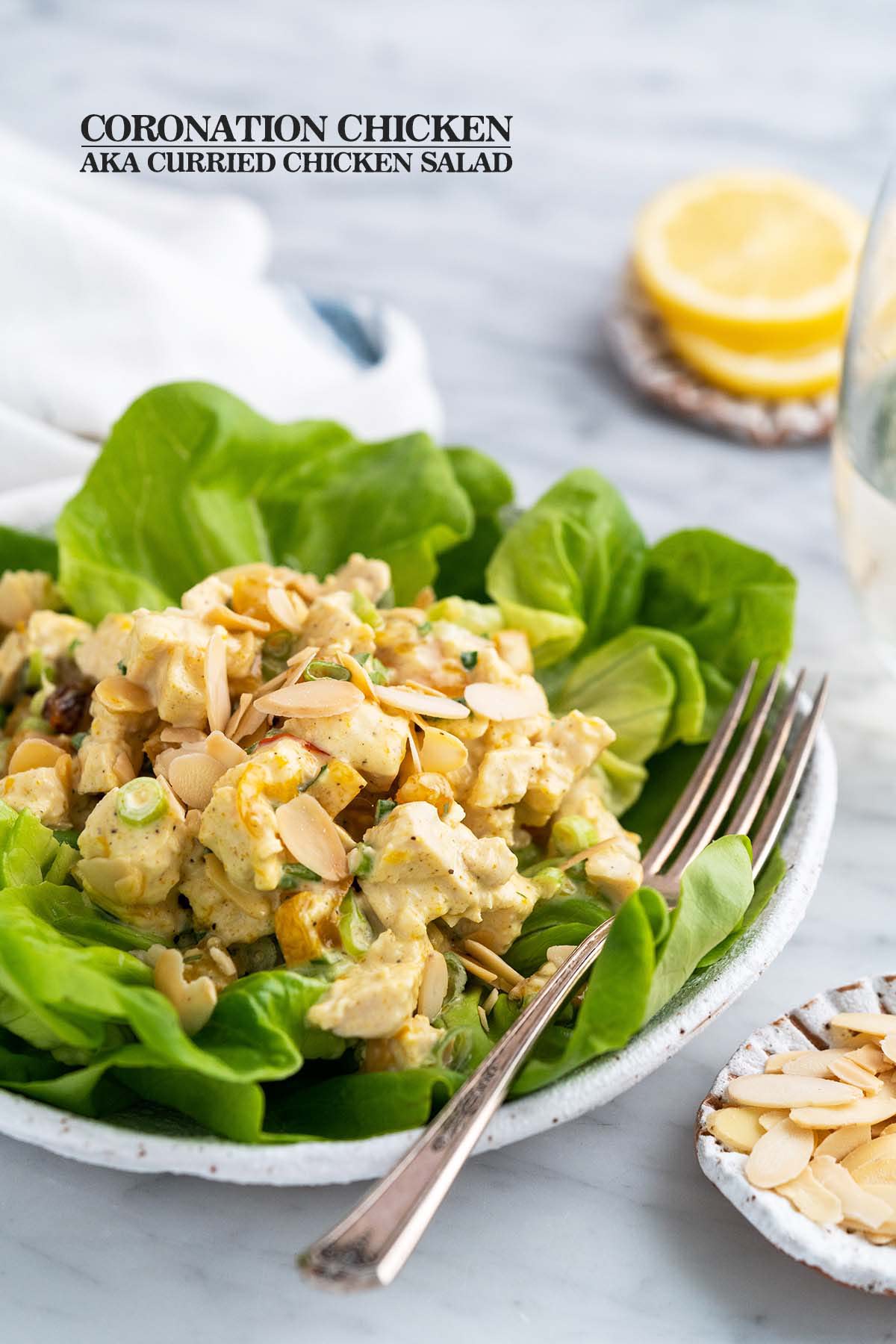 coronation chicken aka curried chicken salad recipe pin