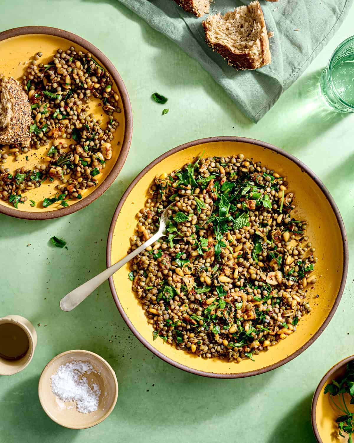 herbed lentil salad