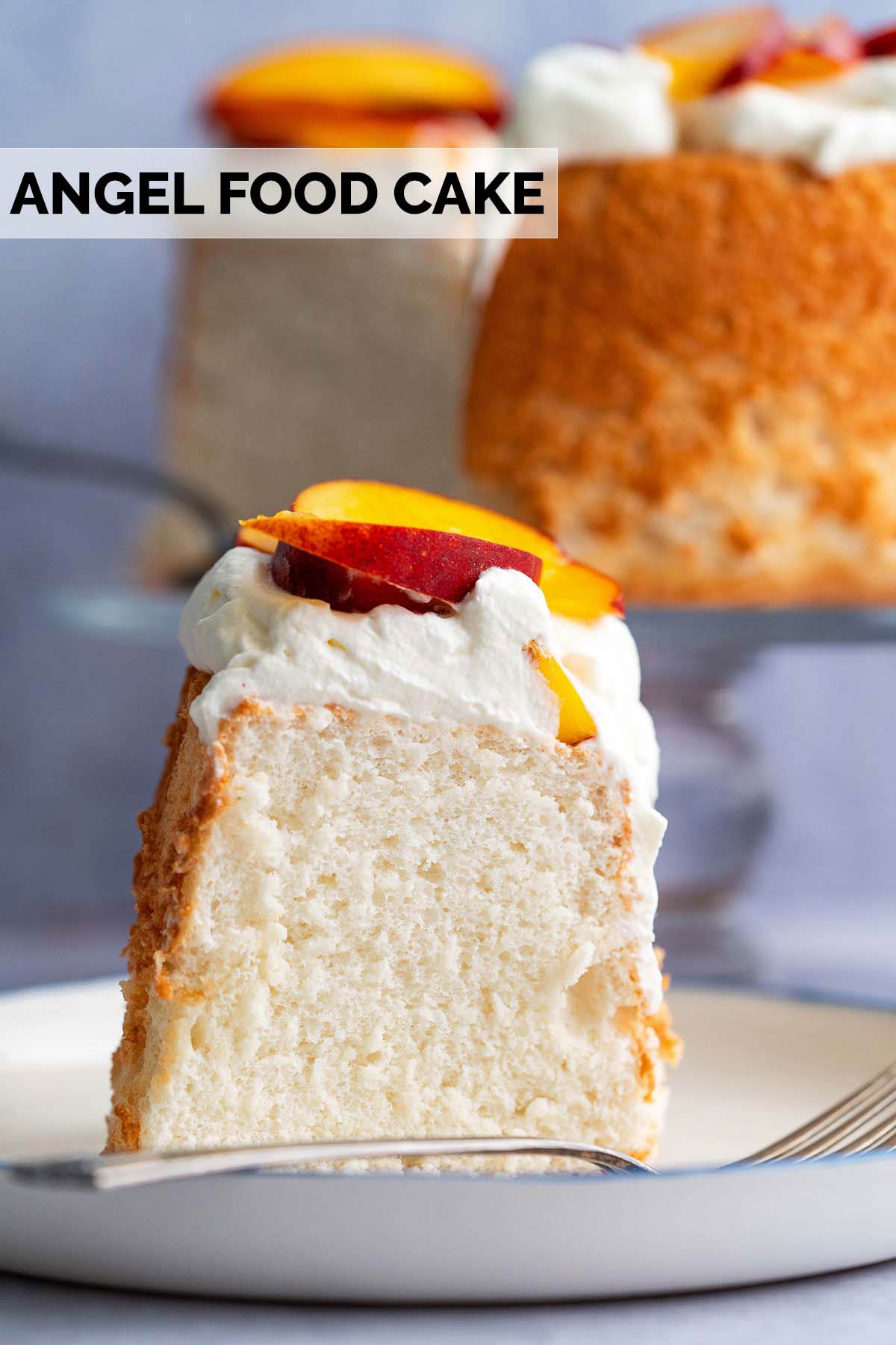 the best easy angel food cake recipe pin