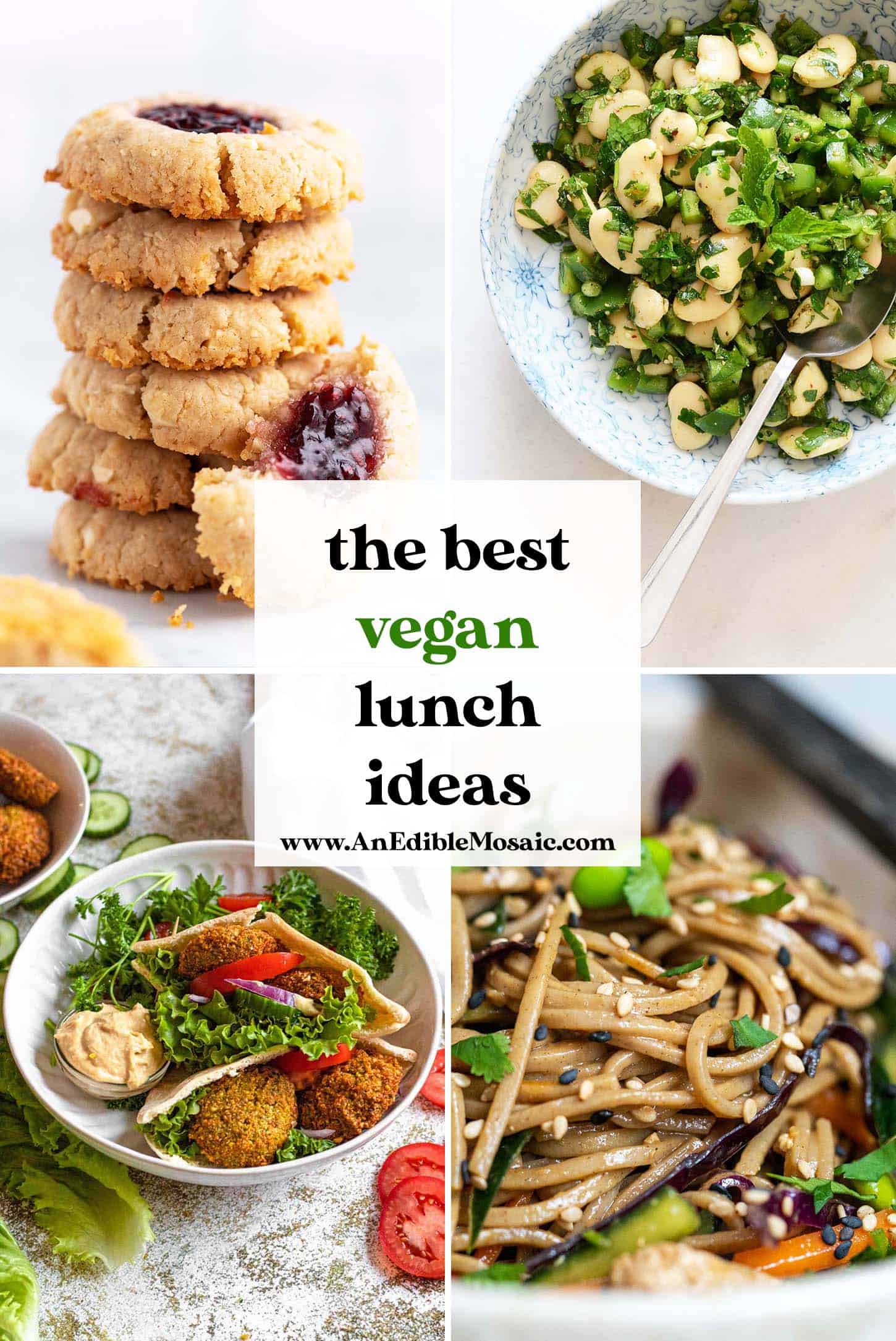 the best vegan lunch ideas pin