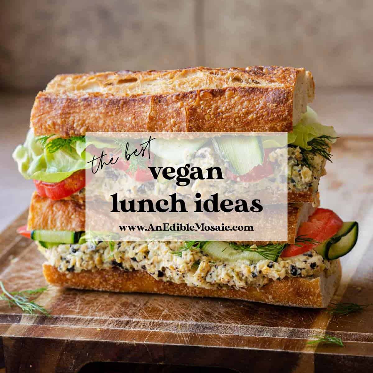 vegan lunch ideas featured image