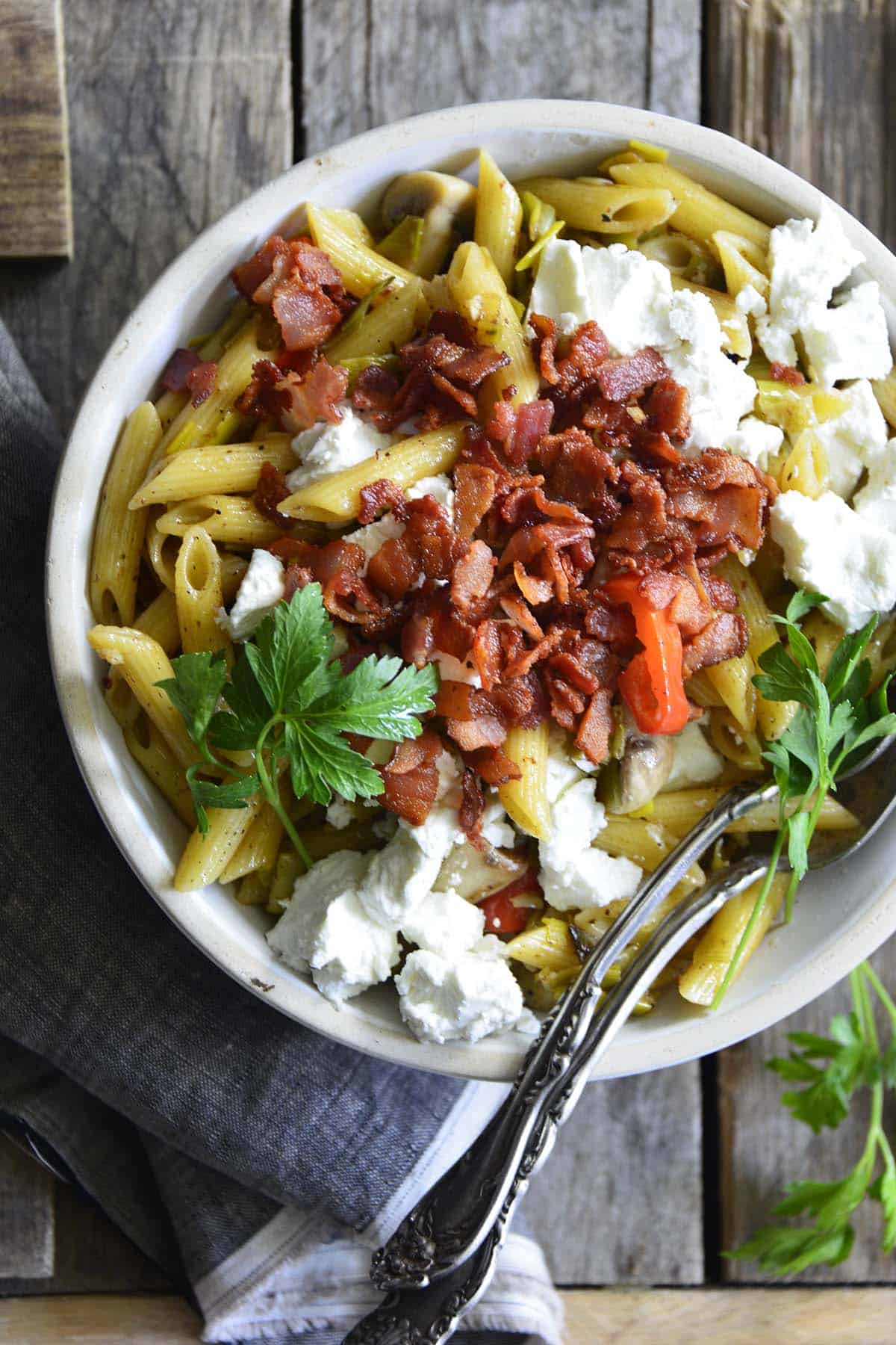 warm pasta salad