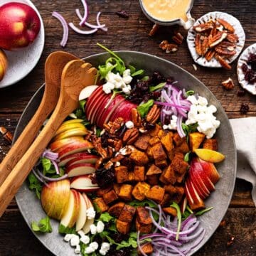 fall harvest sweet potato salad recipe featured image