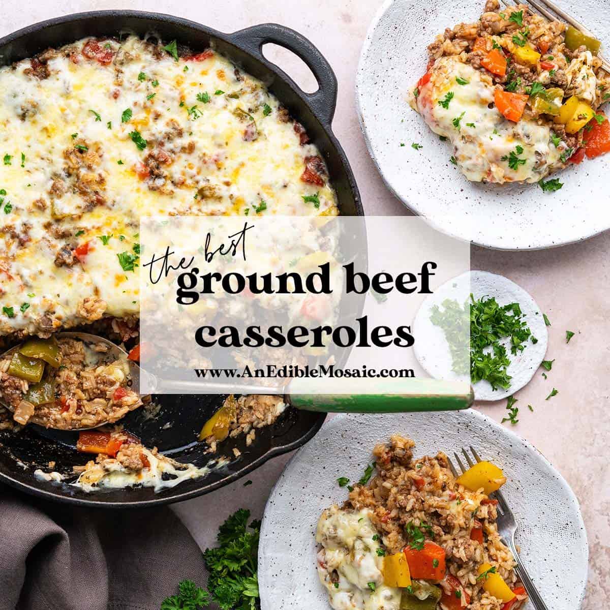 ground beef casserole recipes featured image