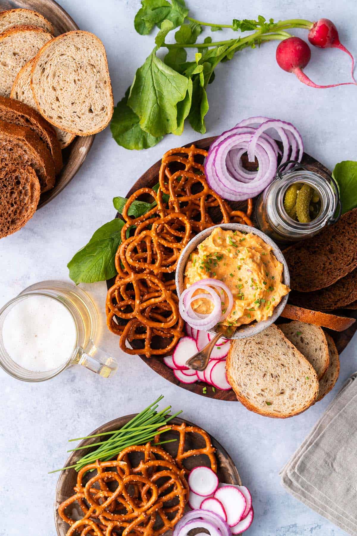 obatzda as part of german brotzeit