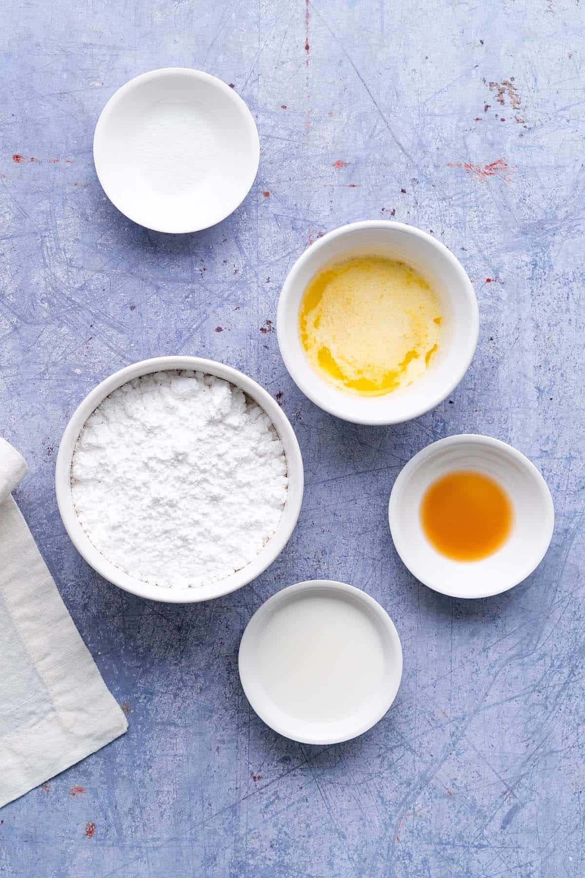 vanilla butter glaze ingredients for birthday breakfast waffles