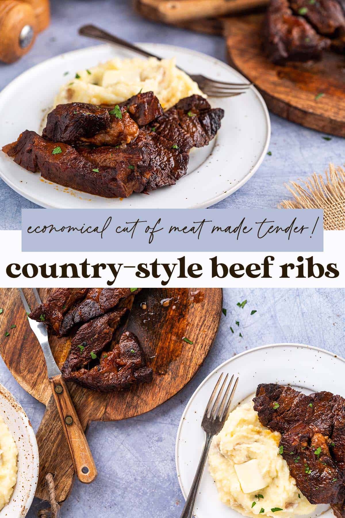 country style beef ribs recipe pin