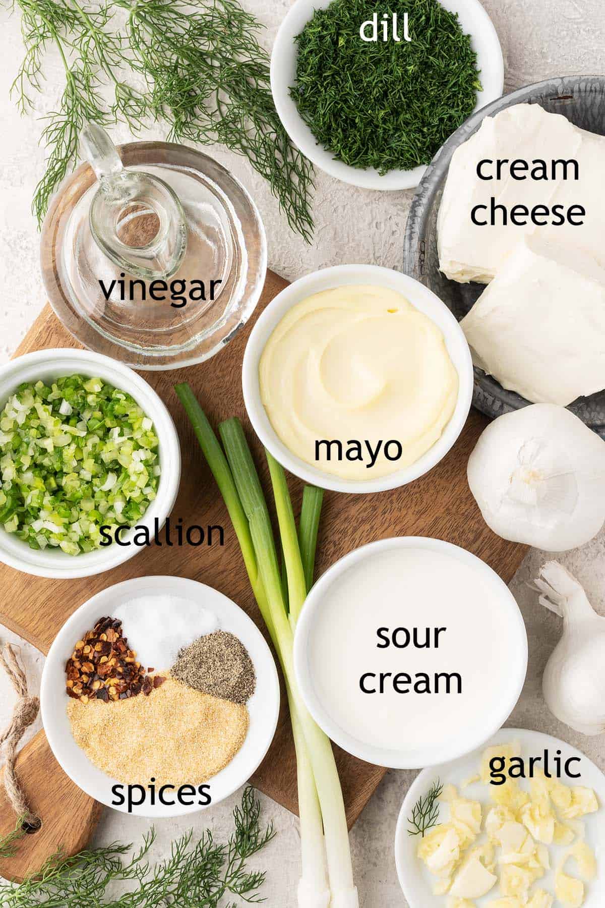 homemade ranch dip ingredients