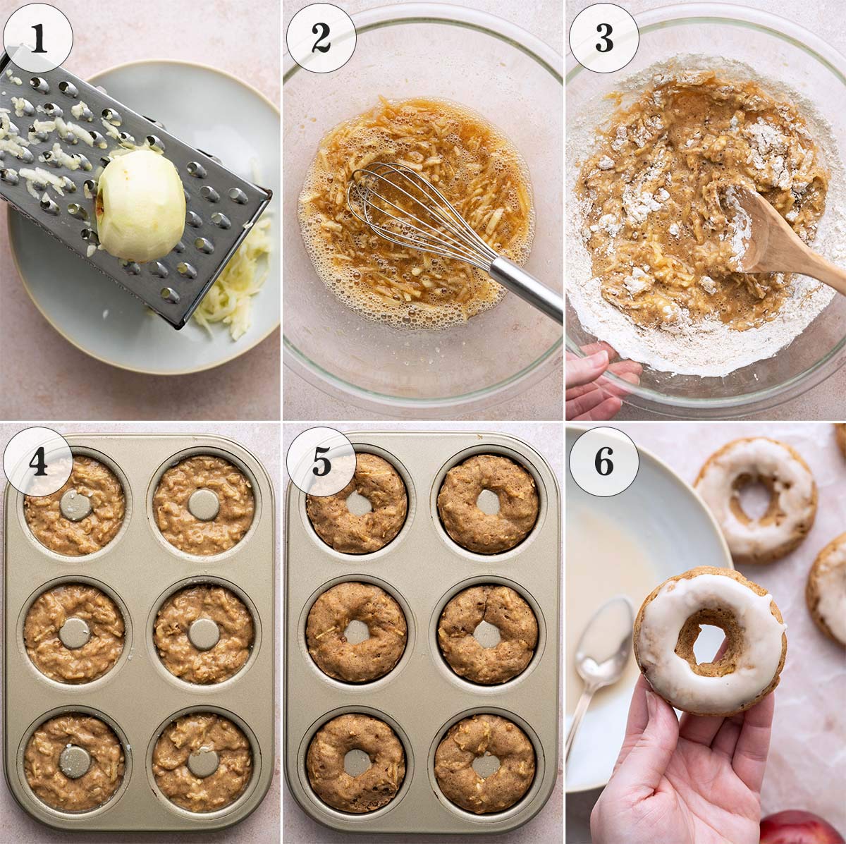 how to make baked apple cider doughnuts with fresh apple