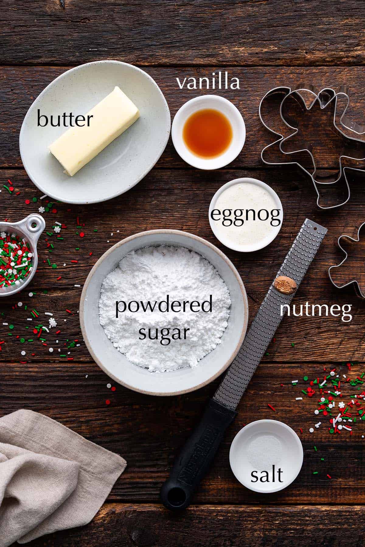 eggnog buttercream ingredients