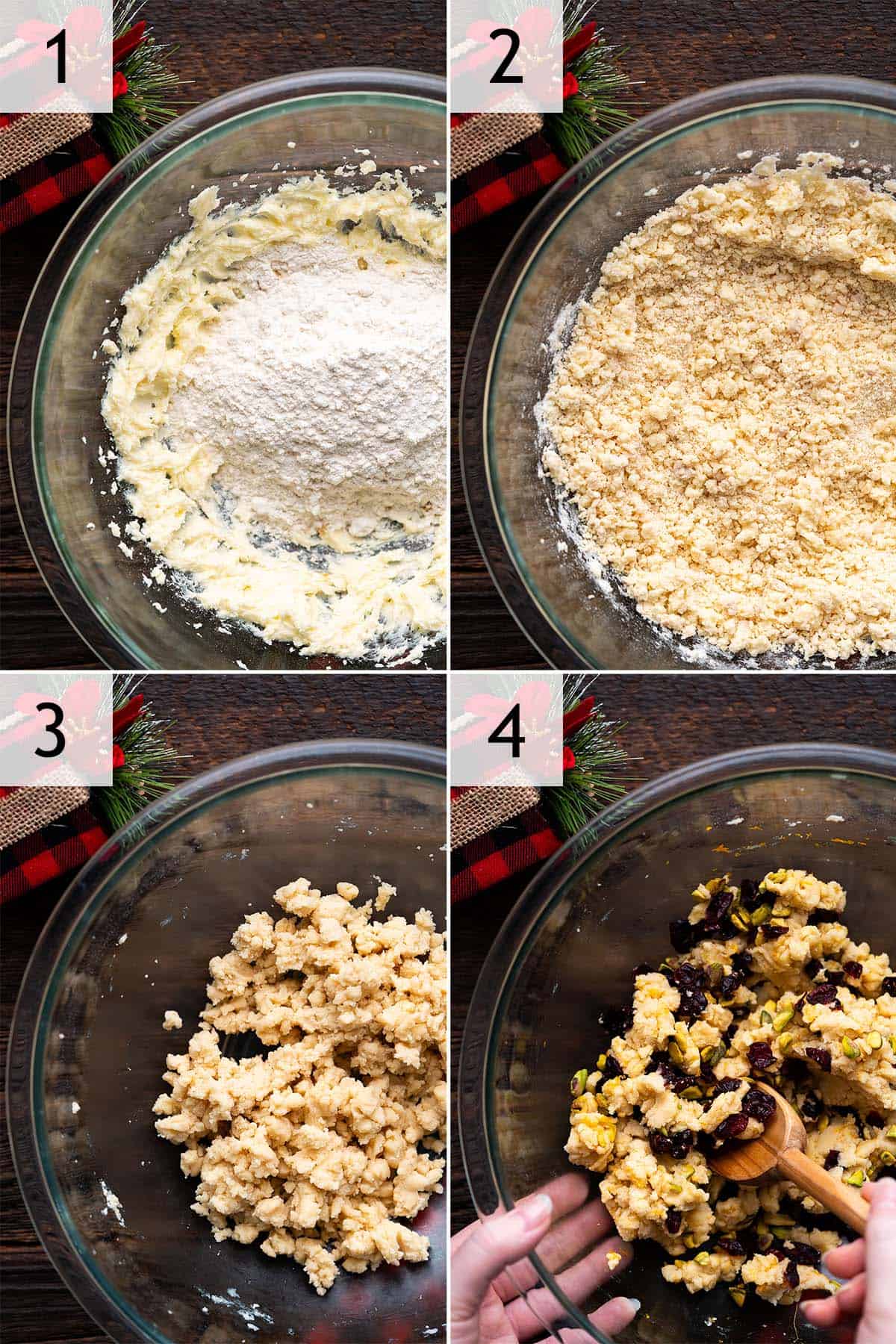 how to make christmas shortbread cookie dough