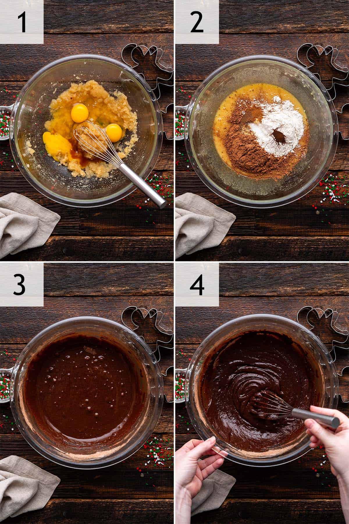 how to make gingerbread brownies