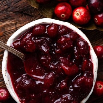 spiced cranberry jam recipe featured image