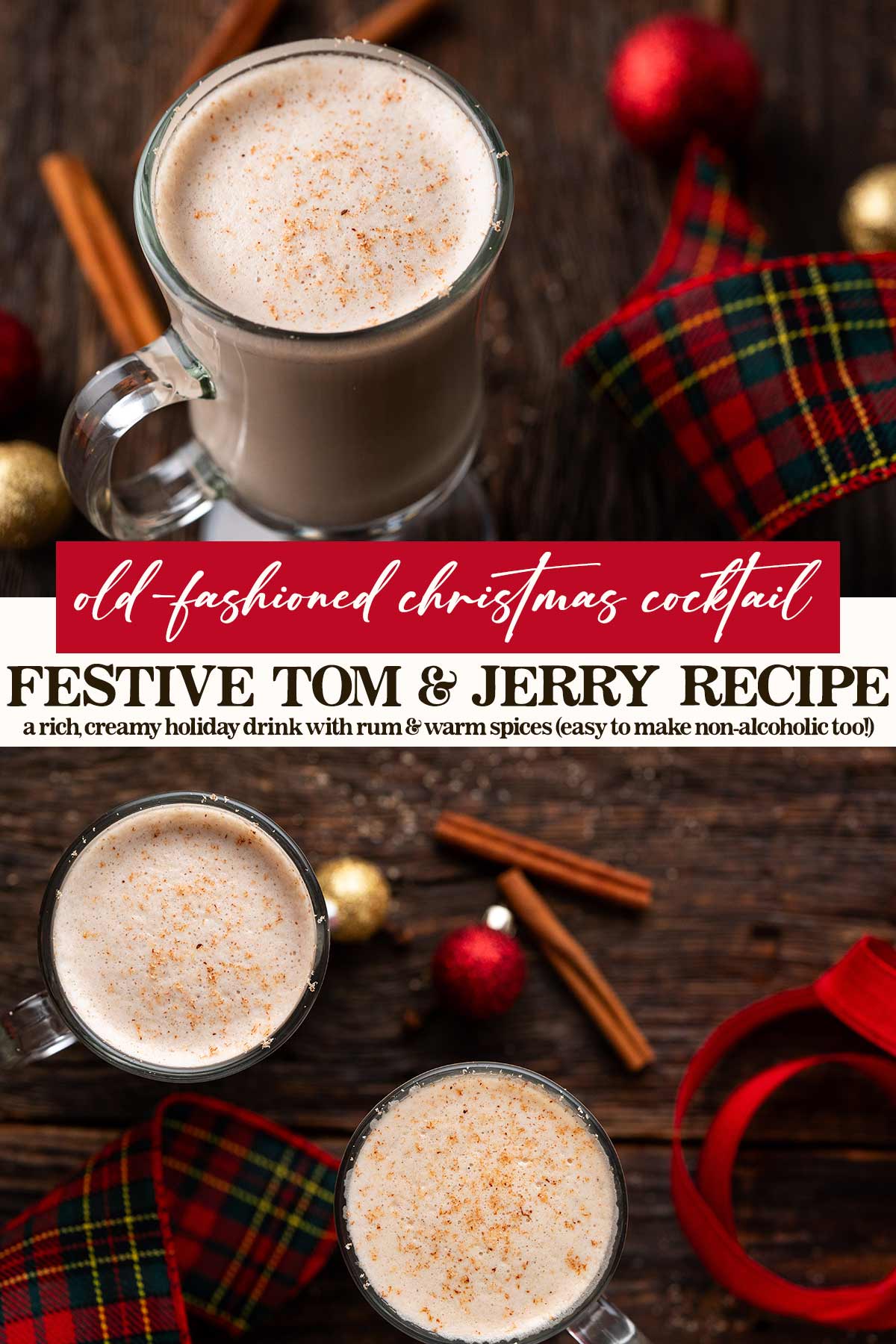 easy festive tom and jerry drink recipe pin