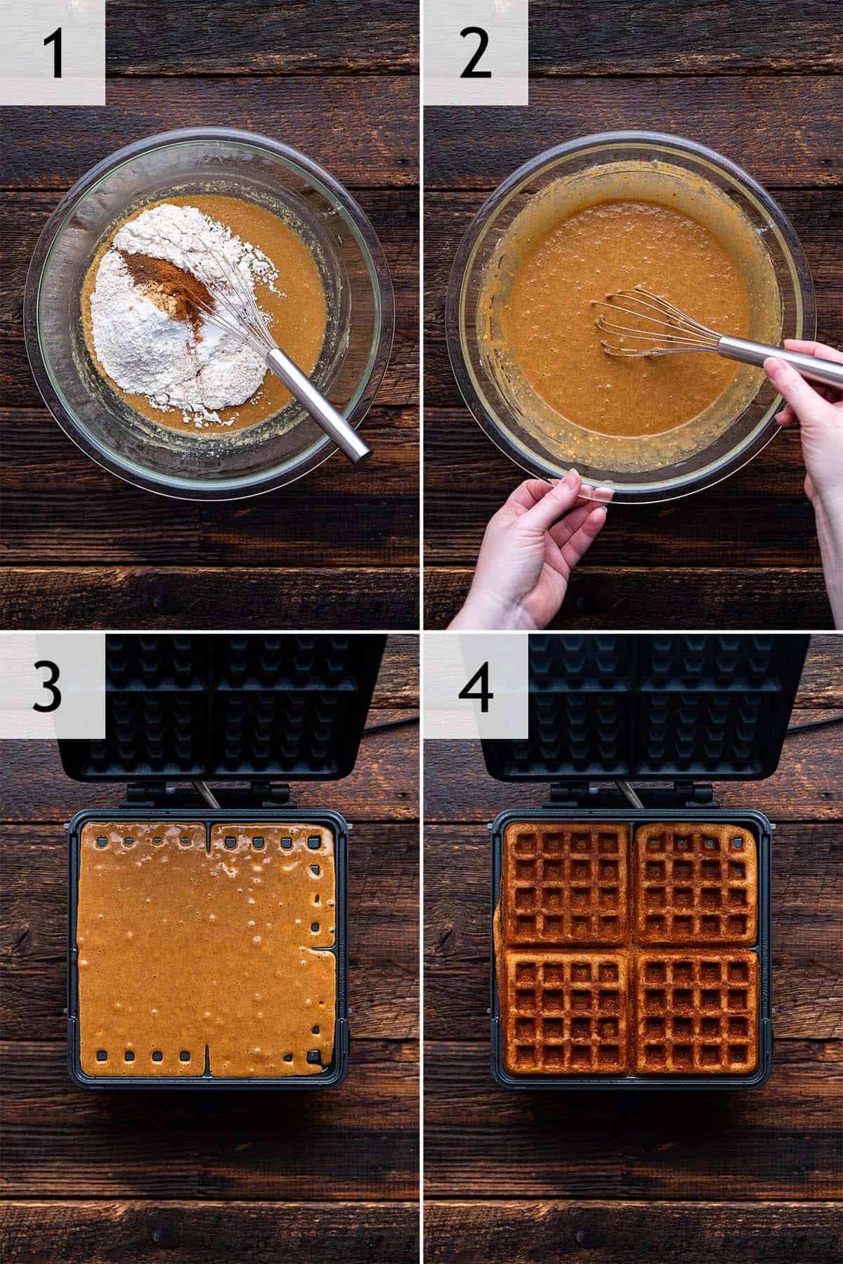 how to make gingerbread waffles