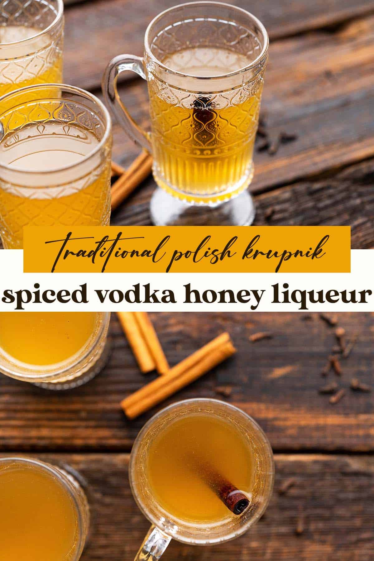 polish krupnik vodka honey liqueur recipe pin