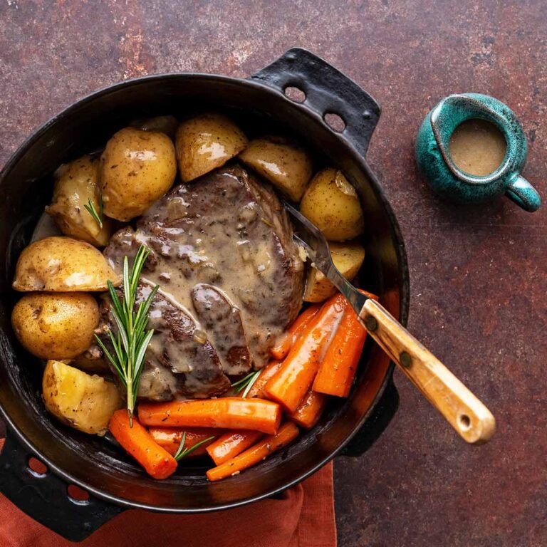 beef chuck roast pot roast dutch oven recipe featured image