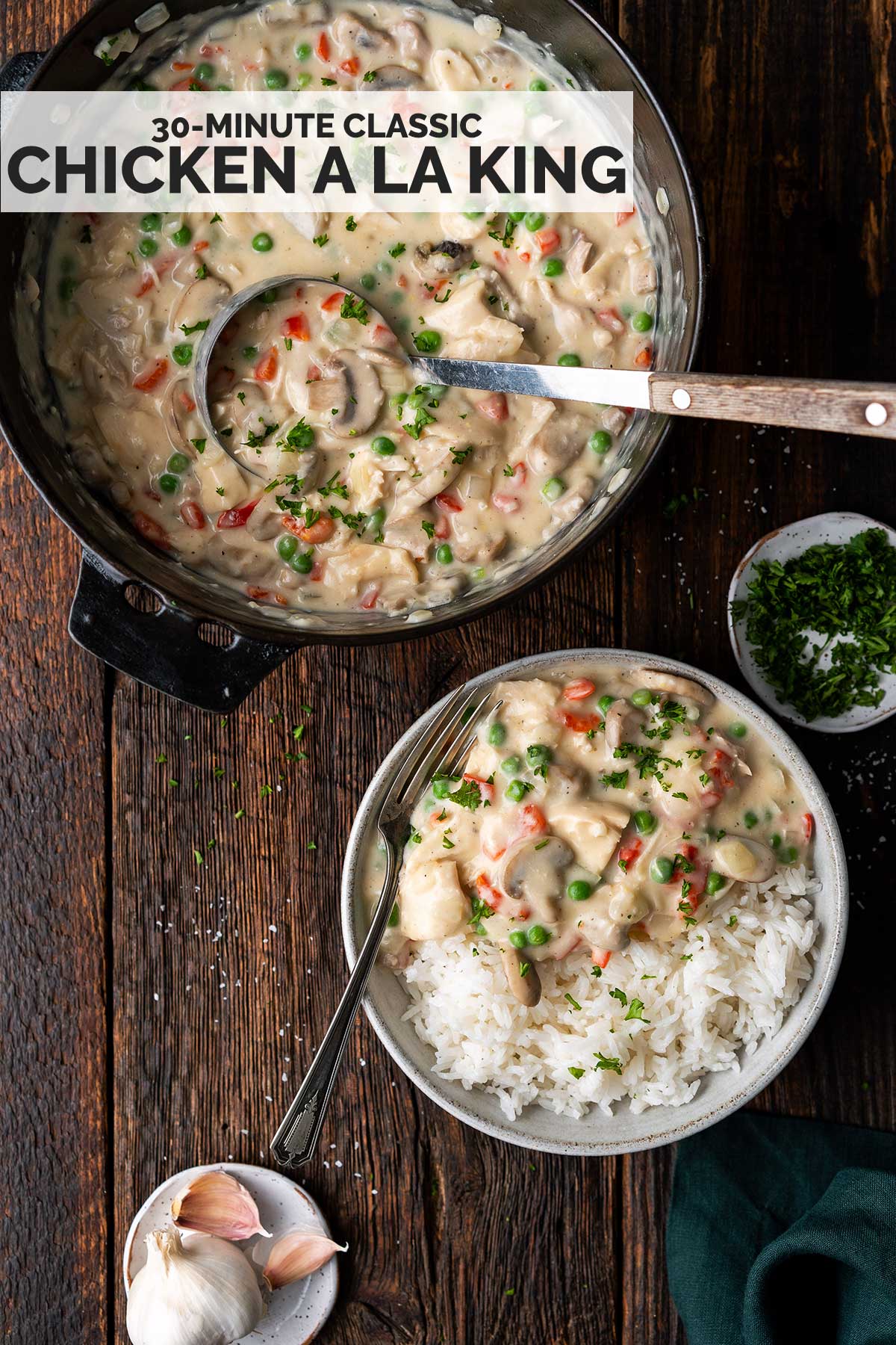 chicken a la king recipe pin