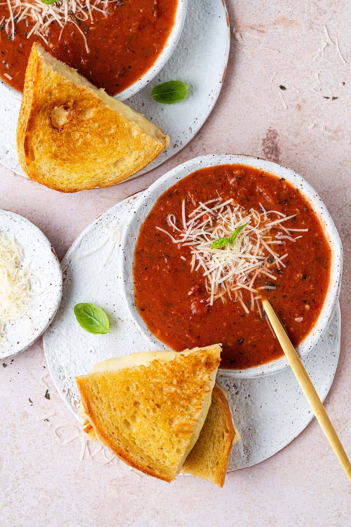 classic grilled cheese and tomato soup