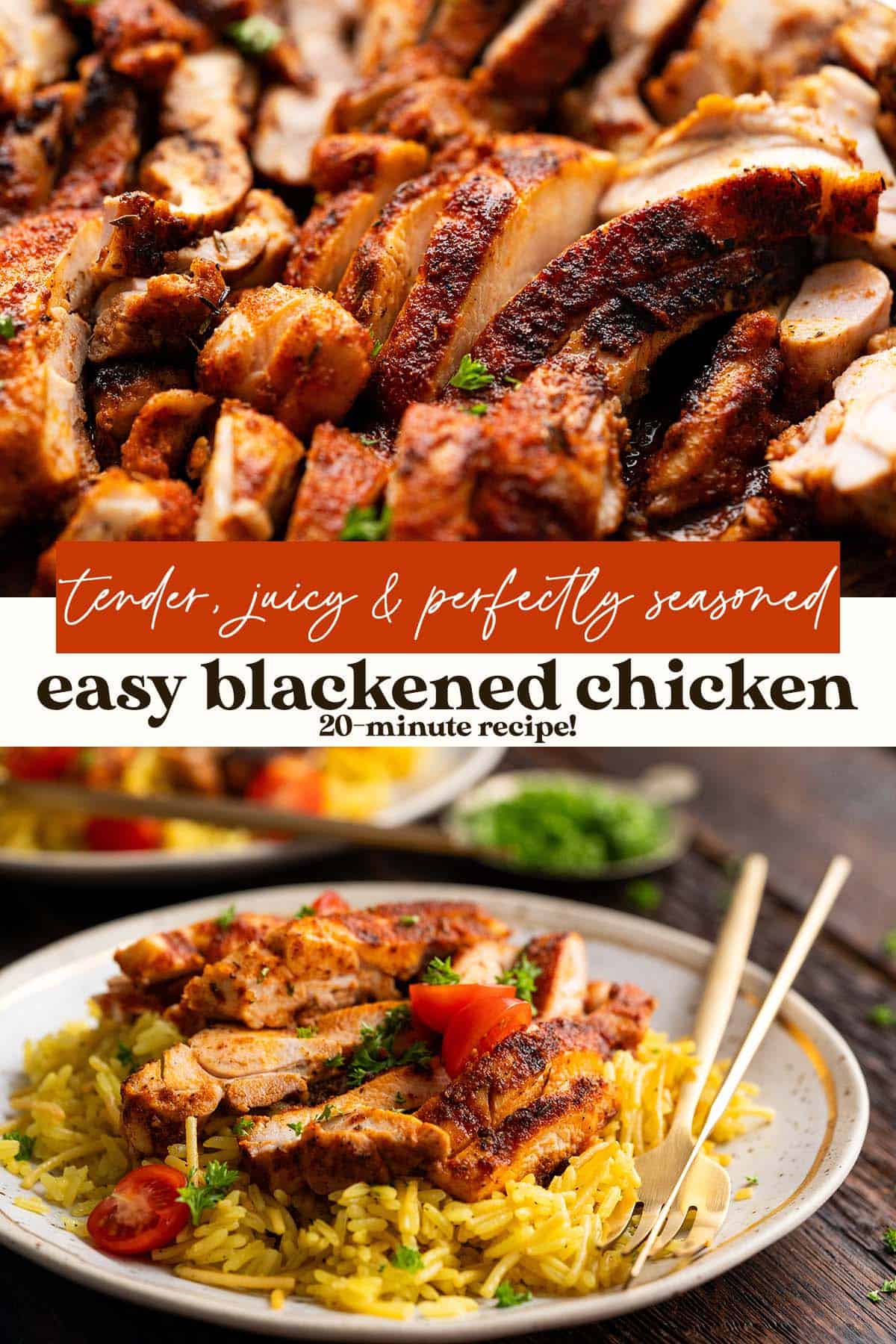 blackened chicken recipe pin